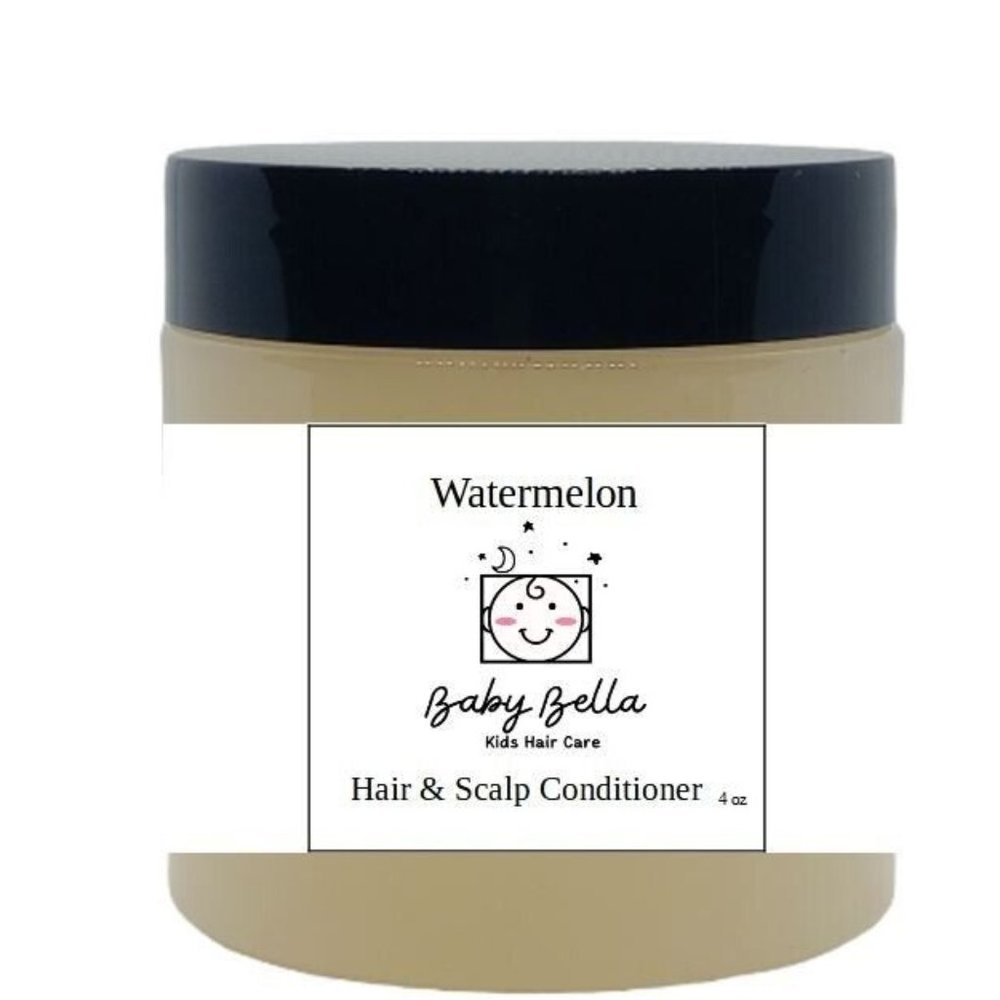 Baby Bella Kids Watermelon Hair & Scalp Conditioner, 4 OZ, Made in USA
